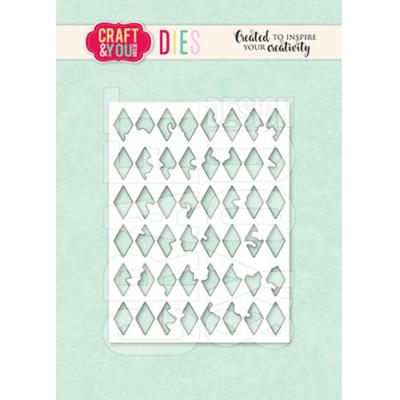 Craft & You Cutting Dies - Rhombus Background