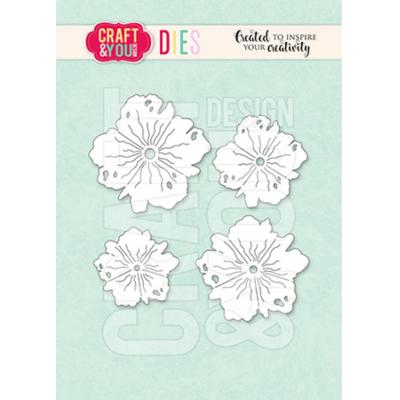 Craft & You Cutting Dies - Vintage Flowers