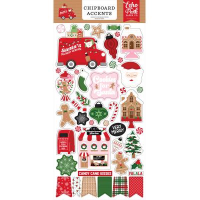Echo Park Santa's Christmas Delivery - Chipboard Accents