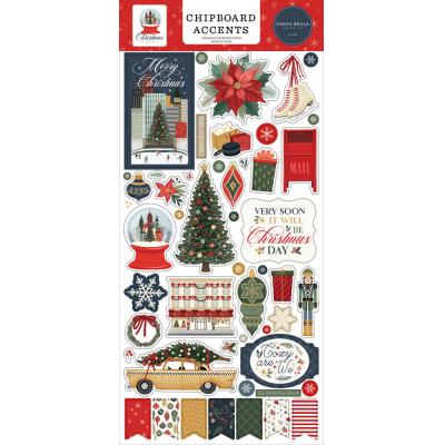 Carta Bella Christmas In The City - Chipboard Accents
