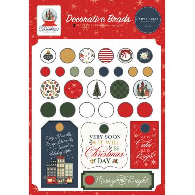 Carta Bella Christmas In The City - Adhesive Brads