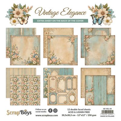 ScrapBoys Vintage Elegance - Paper Pad