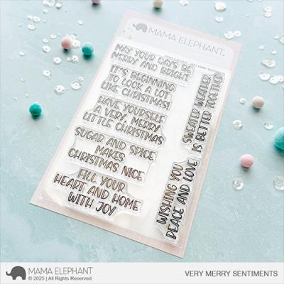 Mama Elephant Stempel - Very Merry Sentiments