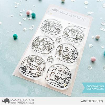Mama Elephant Stempel - Winter Globes