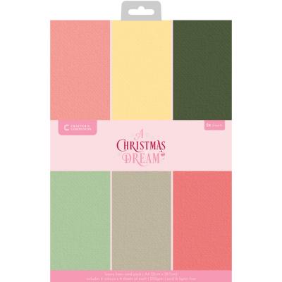 Crafter's Companion A Christmas Dream - Luxury Linen Card Pack
