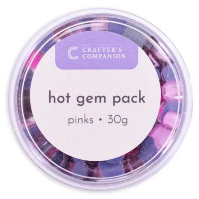 Crafter's Companion Hot Fix Hot Gem Pack - Pinks