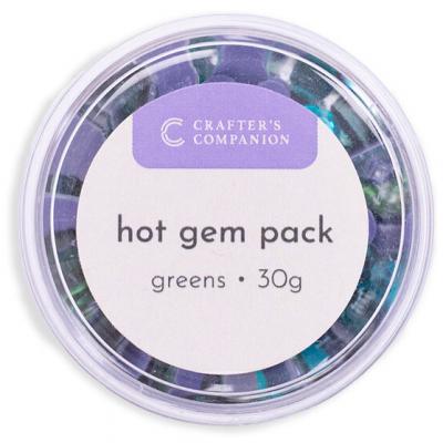 Crafter's Companion Hot Fix Hot Gem Pack - Greens