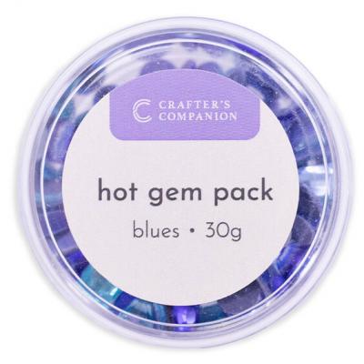 Crafter's Companion Hot Fix Hot Gem Pack - Blues
