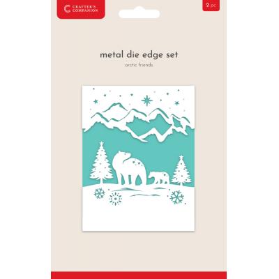 Crafter's Companion Christmas Metal Die Edge Set - Arctic Friends