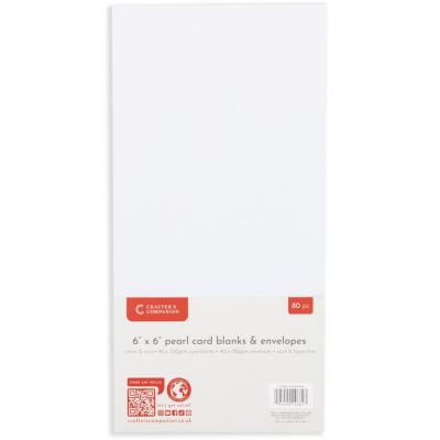Crafter's Companion Pearl Card & Envelope Pack - White & Ivory