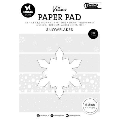 StudioLight Vellum Paper Pad - Snowflakes