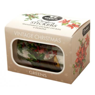 StudioLight Stickers on Roll - Vintage Christmas - Greens