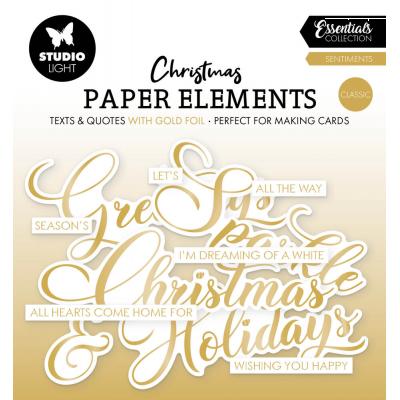 StudioLight Die-Cuts - Sentiments Classic Gold Christmas