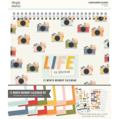 Simple Stories Life In Photos - 12 Month Memory Calendar