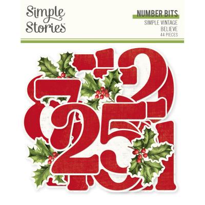 Simple Stories Simple Vintage Believe - Number Bits