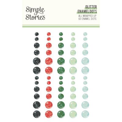 Simple Stories All Wrapped Up - Glitter Enamel Dots