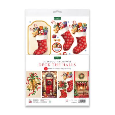 Katy Sue Designs 3D Die-Cut Decoupage - Deck The Halls