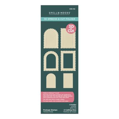 Spellbinders 3D Embossing Folder - Postage Stamps