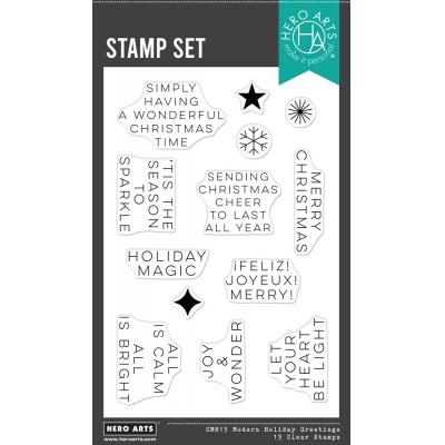 Hero Arts Very Merry Stempel - Holiday Greetings