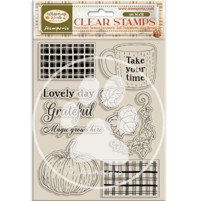 Stamperia Whispering Woods Stempel - Cup And Pumpkin