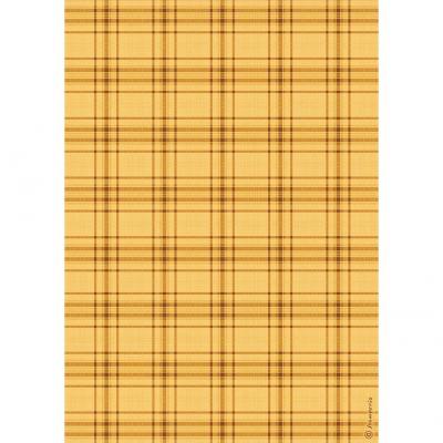 Stamperia Whispering Woods Rice Paper - Tartan Pattern