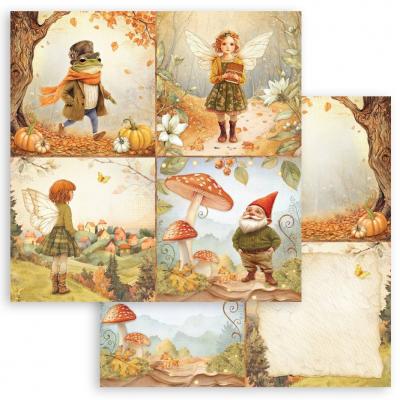 Stamperia Whispering Woods Paper Sheet - 4 Cards