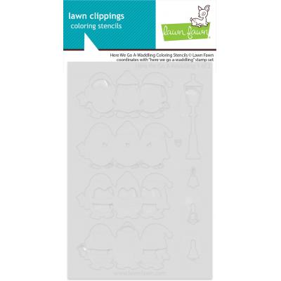 Lawn Clippings Coloring Stencils - Here We Go A-Waddling