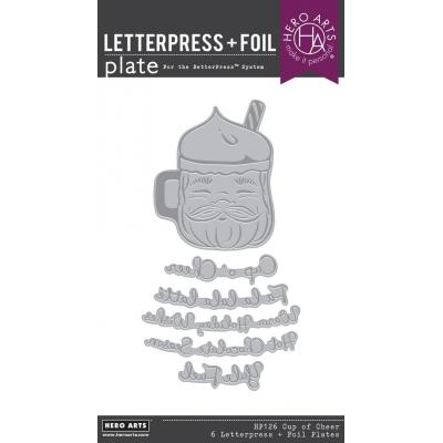 Hero Arts Yule Fuel BetterPress & Foil Plate - Cup of Cheer