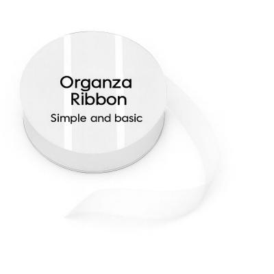 Simple and Basic Organza Ribbon - White