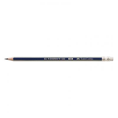 Faber Castell Bleistift mit Radiergummi - Goldfaber X1222 HB
