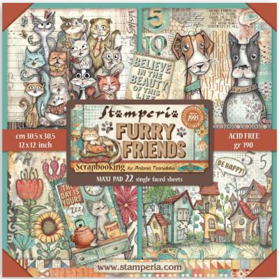 Stamperia Furry Friends - Maxi Paper Pack