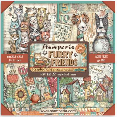 Stamperia Furry Friends - Maxi Paper Pack
