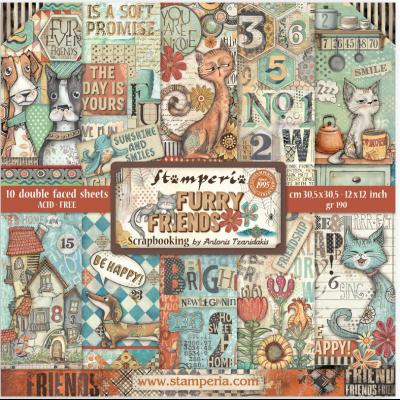 Stamperia Furry Friends - Paper Pack