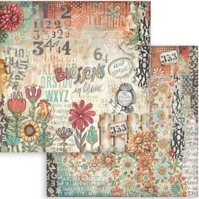 Stamperia Furry Friends Designpapier - Flowers