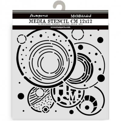 Stamperia Furry Friends Stencil - Vibrant Circles