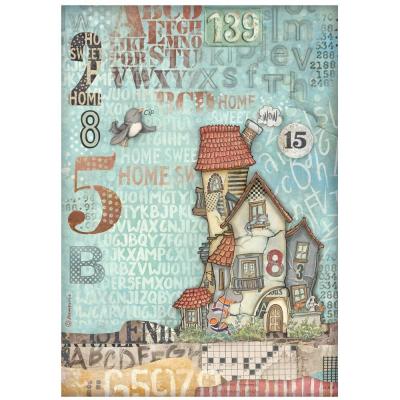 Stamperia Furry Friends Rice Paper - House