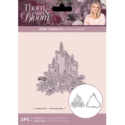 Crafters Companion Thorn & Bloom - Rose Candles