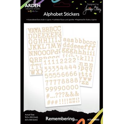 Arden Creative Studio Remembering... - Alphabet Stickers