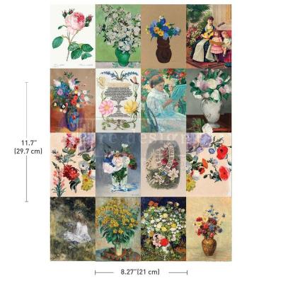 Prima Marketing Re-Design Decoupage Fiber Paper - Floral Ambiance