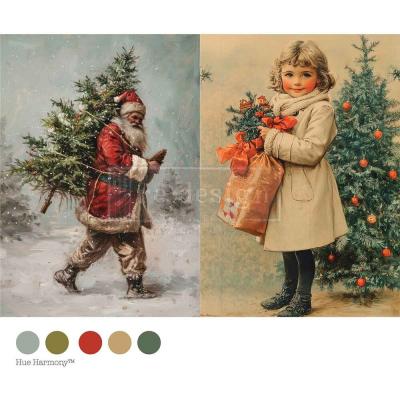 Prima Marketing Re-Design Decoupage Fiber - Vintage Tidings