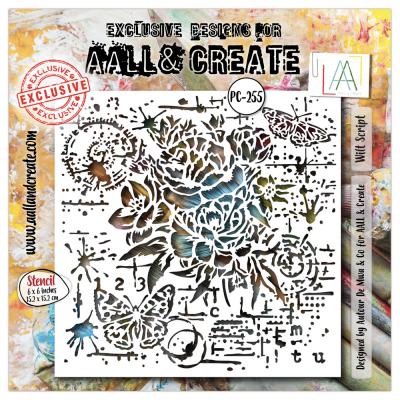 Aall and Create Stencil - Wilt Script