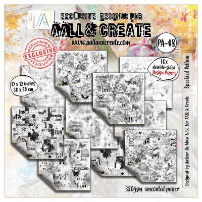 Aall and Create Design Paper - Speckled Vellum