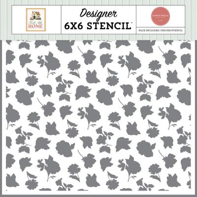 Carta Bella Feels Like Home Stencil - Family Life Floral