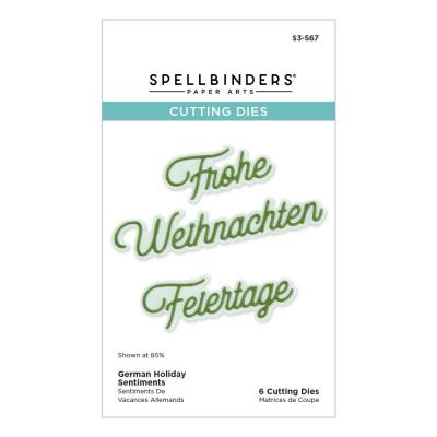 Spellbinders Etched Dies - German Holiday Sentiments