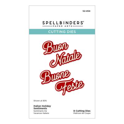 Spellbinders Etched Dies - Italian Holiday Sentiments