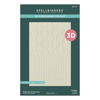 Spellbinders 3D Embossing Folder - Polka Dot & Posy Duo