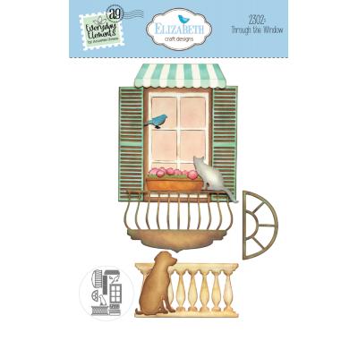 Elizabeth Craft Designs Romantic Revival Die - Through The Window