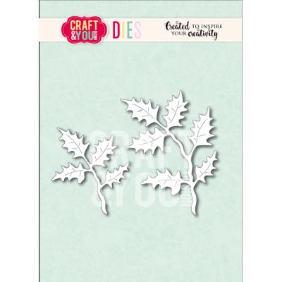 Craft & You Design Dies - Big Holly Leaves