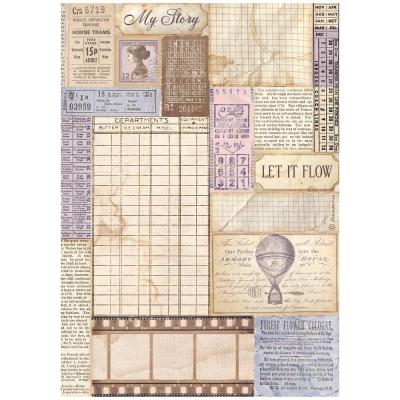 Stamperia Quiet Days Rice Paper - Vintage Photography