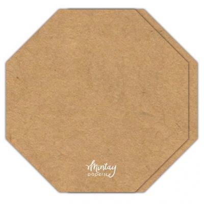 Mintay Papers - Octagon Card Base Kraft
